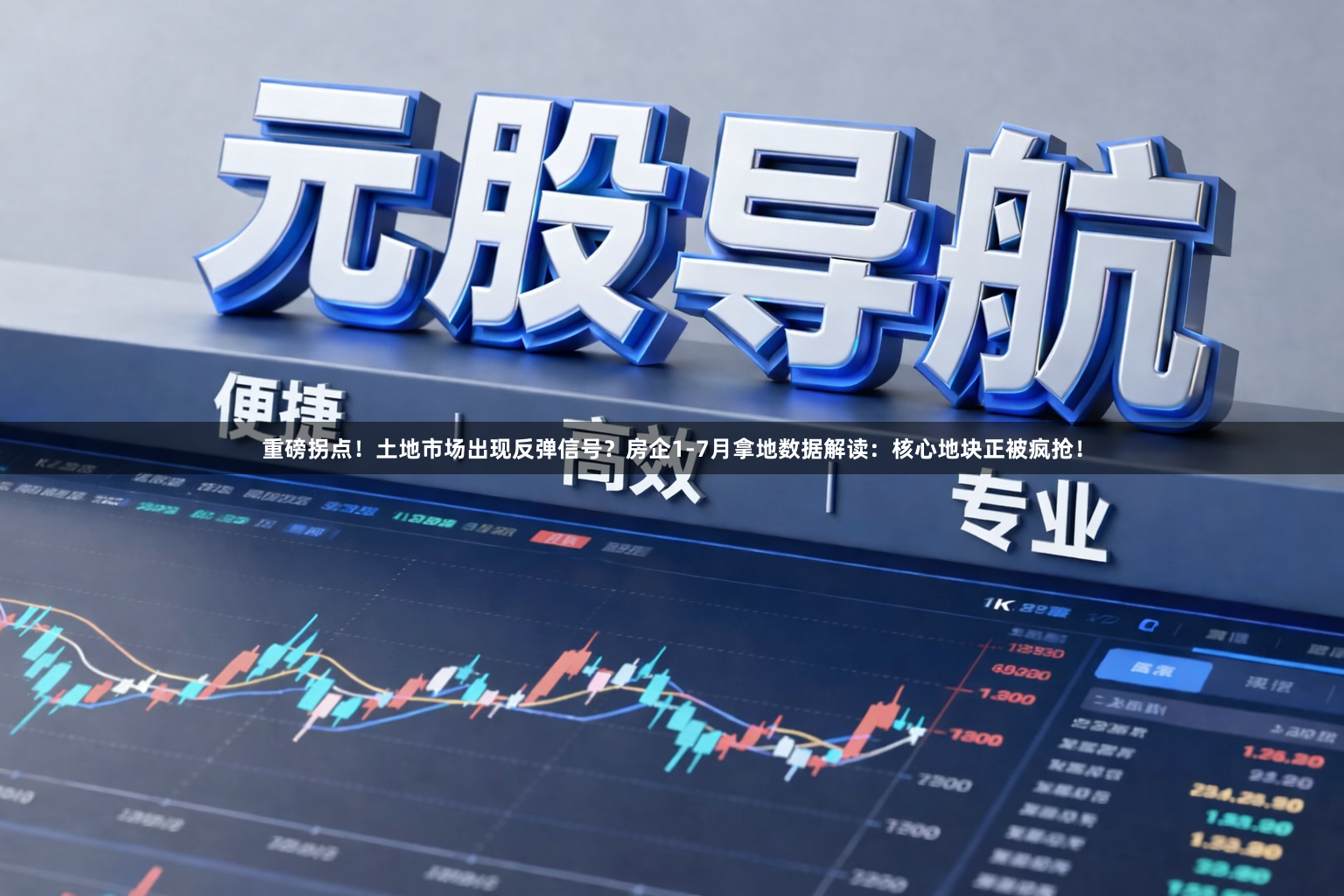 重磅拐点！土地市场出现反弹信号？房企1-7月拿地数据解读：核心地块正被疯抢！