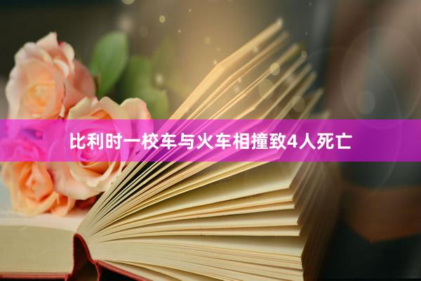 比利时一校车与火车相撞致4人死亡