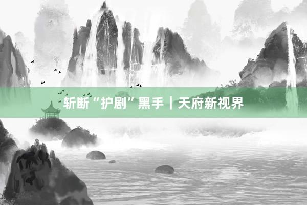斩断“护剧”黑手｜天府新视界