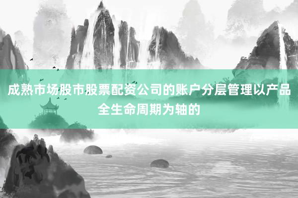 成熟市场股市股票配资公司的账户分层管理以产品全生命周期为轴的