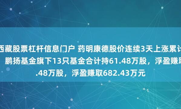 西藏股票杠杆信息门户 药明康德股价连续3天上涨累计涨幅11.09%，鹏扬基金旗下13只基金合计持61.48万股，浮盈赚取682.43万元