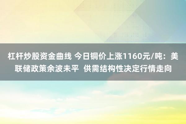 杠杆炒股资金曲线 今日铜价上涨1160元/吨：美联储政策余波未平  供需结构性决定行情走向